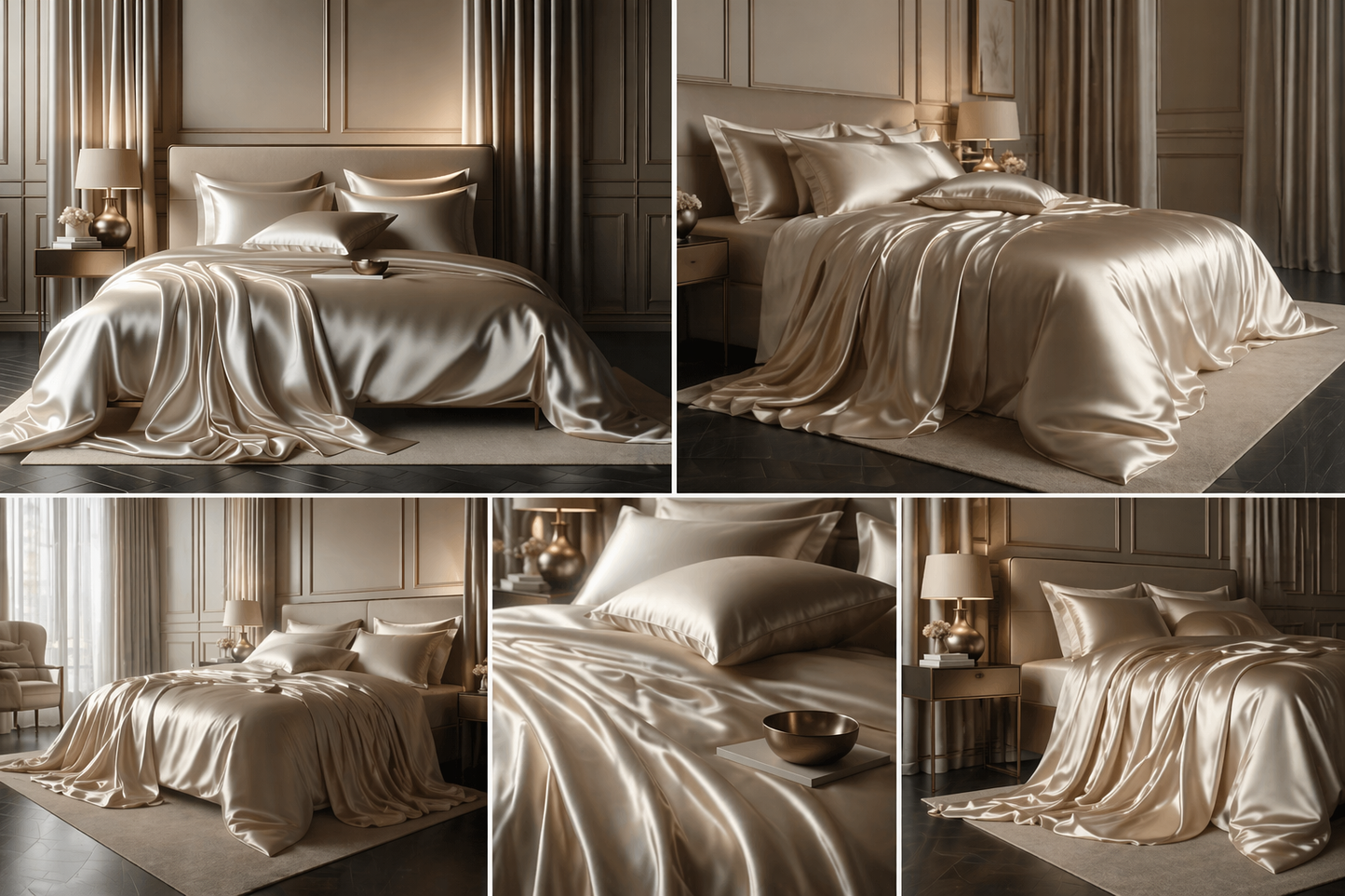 Set Lenzuola in Pura Seta 100% | Collezione Milano — Lenzuolo + 2 Federe