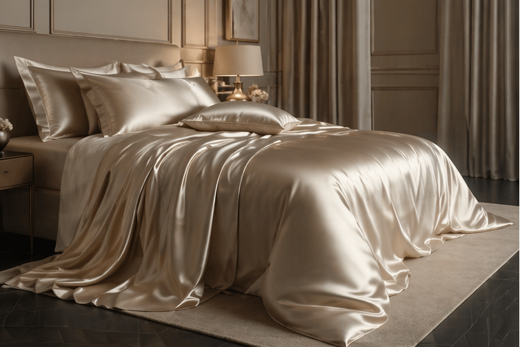 Set Lenzuola in Pura Seta 100% | Collezione Milano — Lenzuolo + 2 Federe
