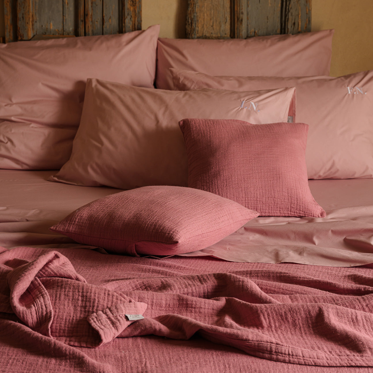 Copriletto in Mussola di Cotone Premium